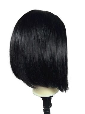 UNICE Natural Black Bye Bye Slip Human Hair 10 Inch Bob Wig